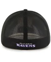 Men's '47 Brand Black Baltimore Ravens Unveil Flex Hat