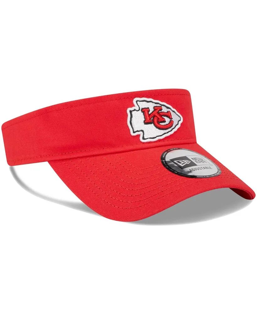 Men's New Era Red Kansas City Chiefs Main Adjustable Visor