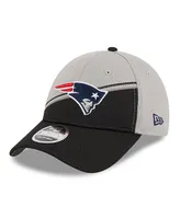 Men's New Era Gray, Black New England Patriots 2023 Sideline 9FORTY Adjustable Hat