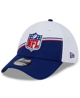 Men's New Era White, Navy Nfl 2023 Sideline 39THIRTY Flex Hat