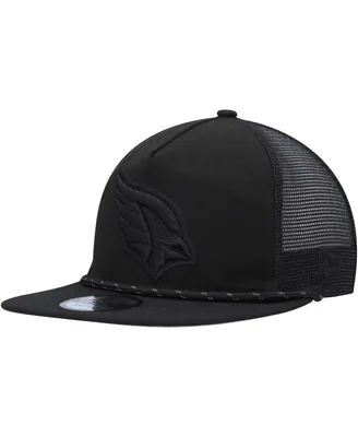 Men's New Era Black Arizona Cardinals Illumination Golfer Snapback Trucker Hat
