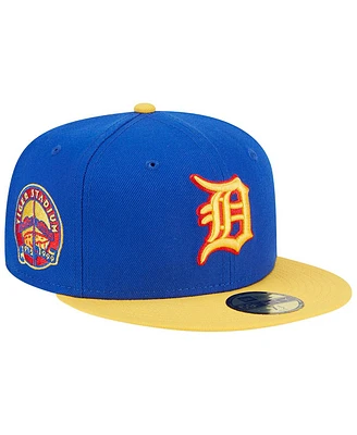 Men's New Era Royal, Yellow Detroit Tigers Empire 59FIFTY Fitted Hat