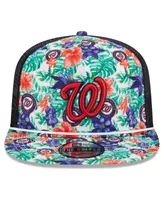 Men's New Era Washington Nationals Tropic Floral Golfer Snapback Hat