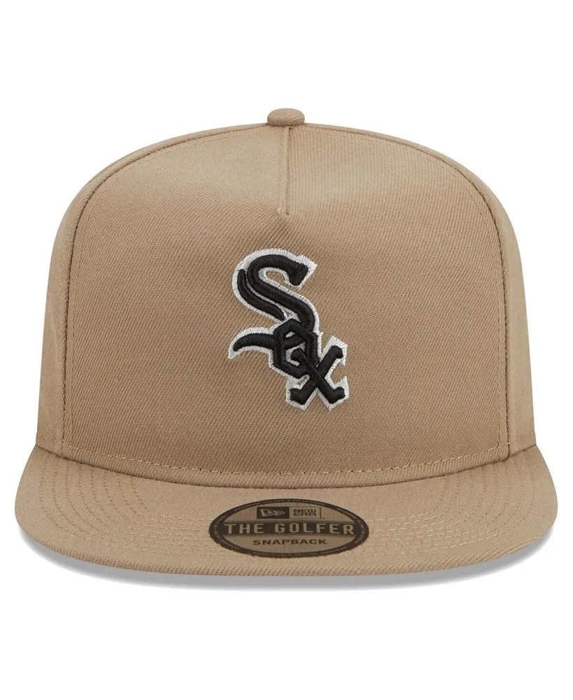 Men's New Era Khaki Chicago White Sox Golfer Adjustable Hat