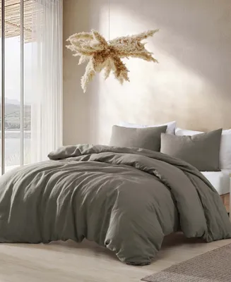 Dormify Eyelash Fringe Comforter and Sham Set | Dorm Essentials Light Natural / Twin/Twin XL