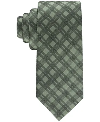 Calvin Klein Men's Double-Rail Grid Tie