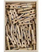 Jam Paper Wood Clip Clothespins - Small - 0.88