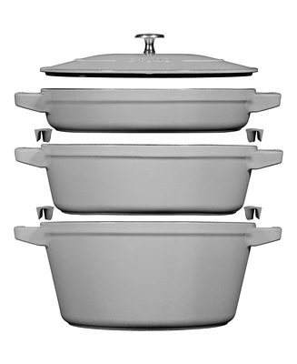Staub Cast Iron Stackable 4 Piece Set