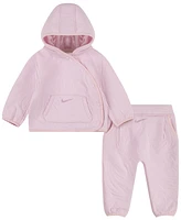 Nike Baby Boys or Girls Ready, Snap Jacket and Pants, 2 Piece Set