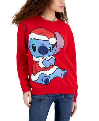 Disney Juniors' Christmas Santa Stitch Fleece Sweatshirt