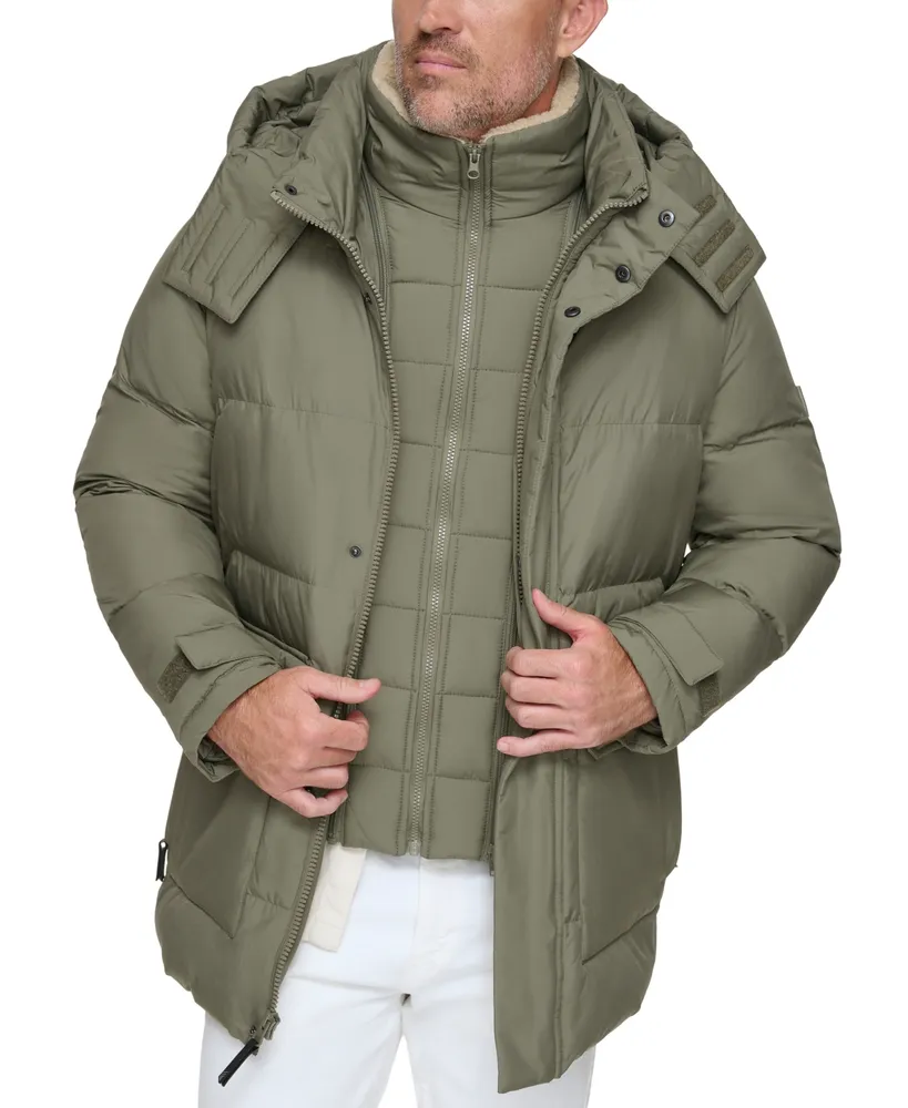Marc New York Men's Oswego Duvet Quilted Parka Coat