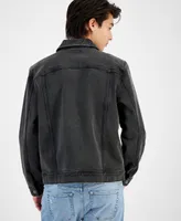 Sun + Stone Men's Regular Fit Denim Trucker Jacket, Created for Macy's