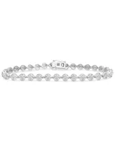 Diamond Circle Link Bracelet (1/4 ct. t.w.) in Sterling Silver, Created for Macy's