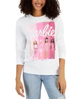 Love Tribe Juniors' Barbie And Friends Crewneck Sweatshirt