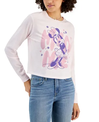 Disney Juniors' Minnie Mouse Print Long-Sleeve T-Shirt