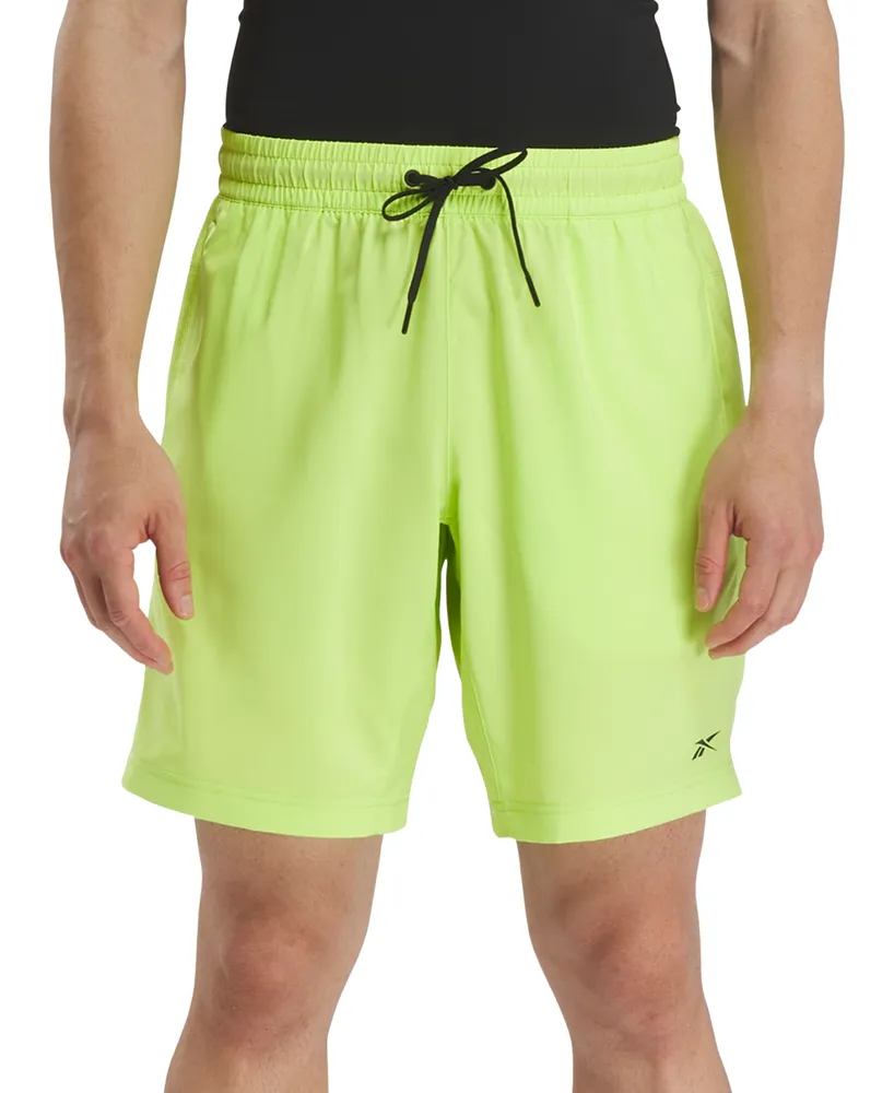 Reebok Men's Regular-Fit Moisture-Wicking 9" Woven Drawstring Shorts