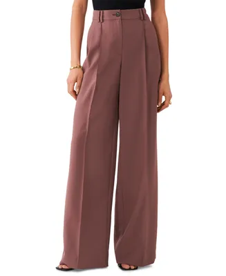 1.state Women's Tailored High Rise Wide-Leg Pants