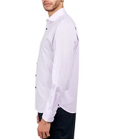 Michelsons of London Men's Regular-Fit Gingham Dot Dress Shirt