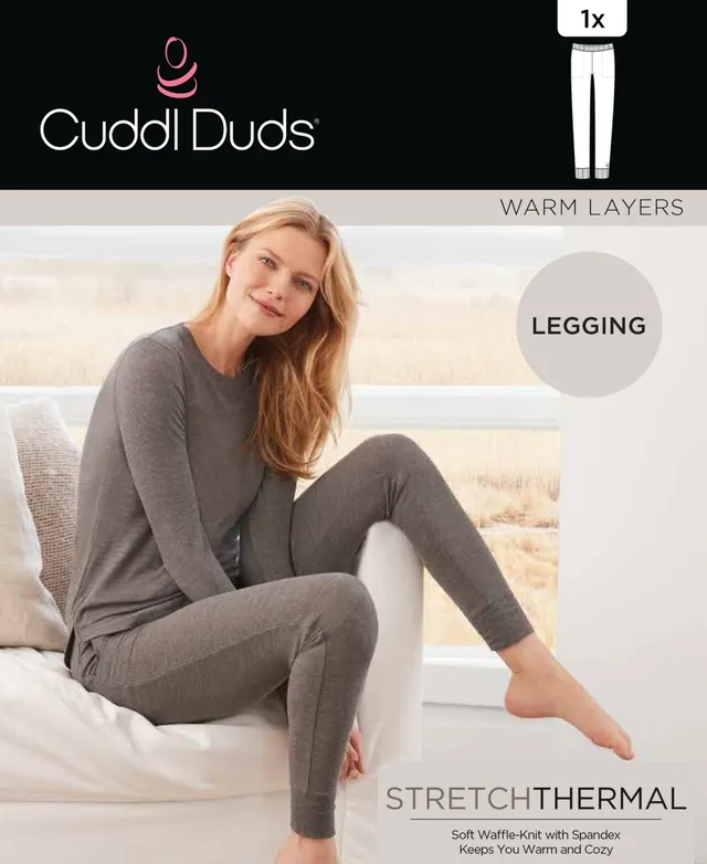 Cuddl Duds Plus Stretch Thermal Mid-Rise Leggings