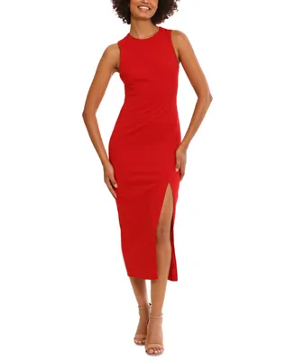 Donna Morgan Women's Side-Slit Cutout-Back Dress