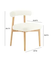 Tov Furniture 1 Piece Boucle Upholstered Side Chair