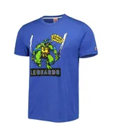 Men's and Women's Homage Royal Teenage Mutant Ninja Turtles Leonardo Tri-Blend T-shirt