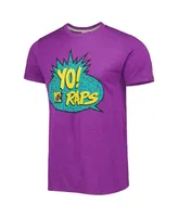 Men's and Women's Homage Purple Yo! Mtv Raps Tri-Blend T-shirt