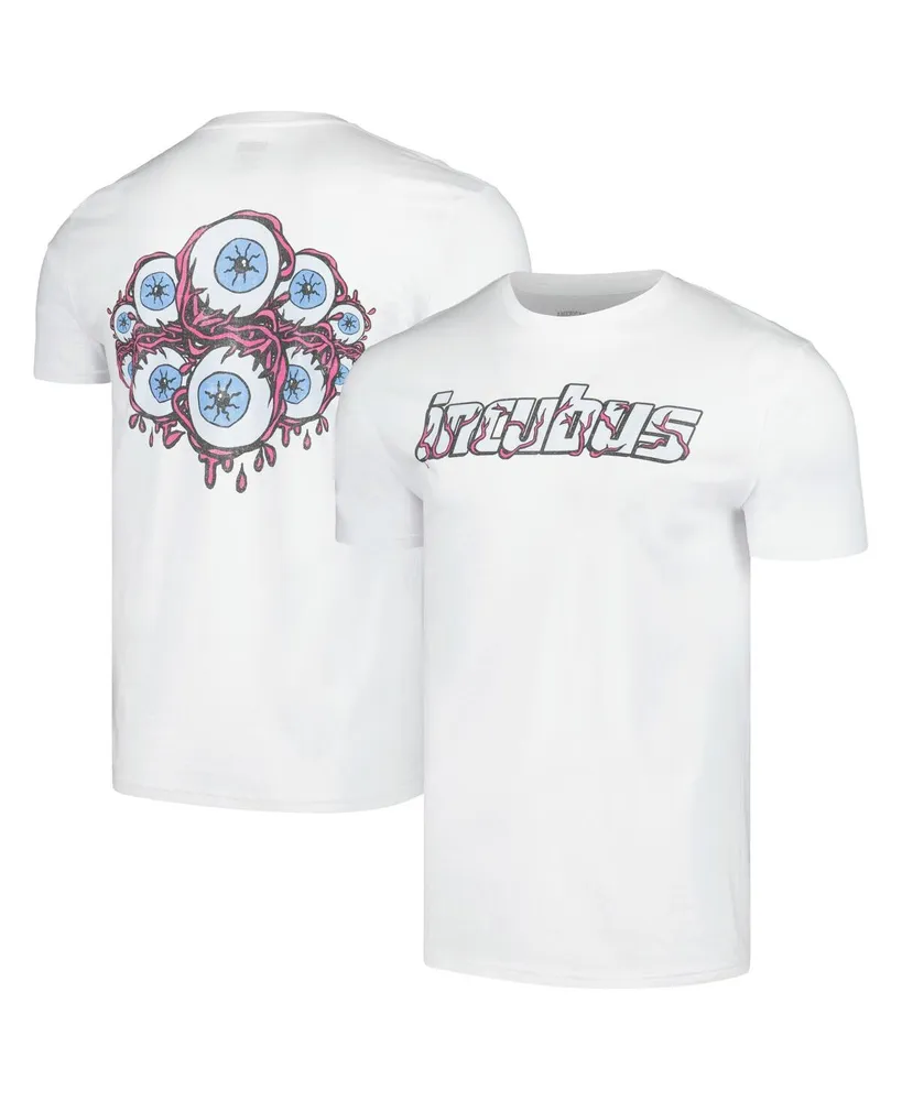 Men's White Incubus Eyeballs T-shirt