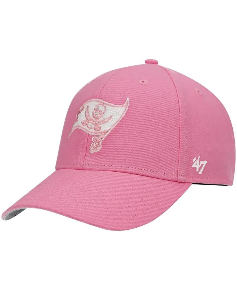 Big Girls '47 Brand Pink Tampa Bay Buccaneers Rose Mvp Adjustable Hat