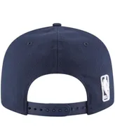 Men's New Era Navy Oklahoma City Thunder Official Team Color 9FIFTY Adjustable Snapback Hat