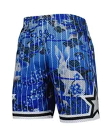 Men's Mitchell & Ness Blue Orlando Magic Lunar New Year Swingman Shorts