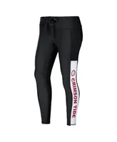 Women's Wear by Erin Andrews Black Alabama Crimson Tide Rib Knit Leggings