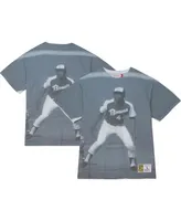 Men's Mitchell & Ness Hank Aaron Atlanta Braves Cooperstown Collection Highlight Sublimated Player Graphic T-shirt