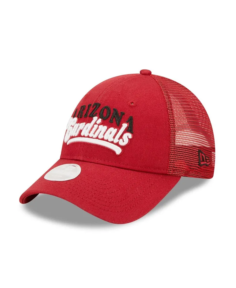 Women's New Era Cardinal Arizona Cardinals Team Trucker 9FORTY Snapback Hat