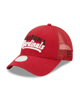 Women's New Era Cardinal Arizona Cardinals Team Trucker 9FORTY Snapback Hat