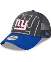 Big Boys and Girls New Era Graphite New York Giants Reflect 9FORTY Adjustable Hat