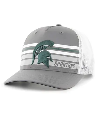 Men's '47 Brand Charcoal Michigan State Spartans Brrr Altitude Trucker Adjustable Hat