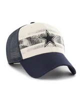 Men's '47 Brand Cream Dallas Cowboys Breakout Mvp Trucker Adjustable Hat