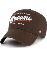 Women's '47 Brand Brown Cleveland Browns Sidney Clean Up Adjustable Hat