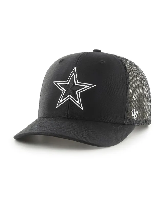 Youth '47 Navy/White Dallas Cowboys Scramble Adjustable Trucker Hat