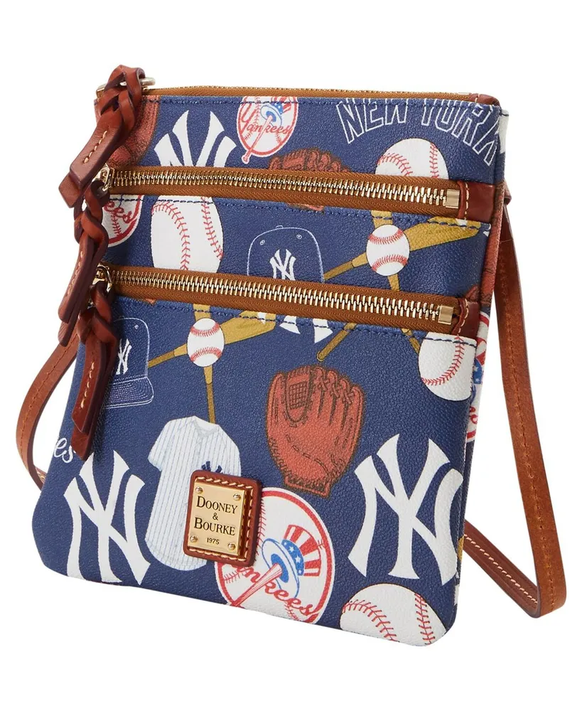 Women's Dooney & Bourke New York Yankees Game Day Triple Zip Crossbody Purse