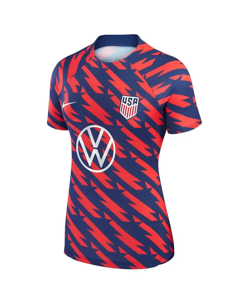 Women's Nike Red Usmnt 2023 Strike Drill Pre-Match Jersey