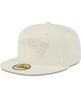 Men's New Era Cream England Patriots Color Pack 59FIFTY Fitted Hat