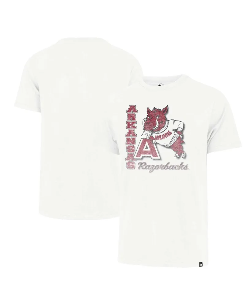 Men's '47 Brand Cream Arkansas Razorbacks Phase Out Throwback Franklin T-shirt