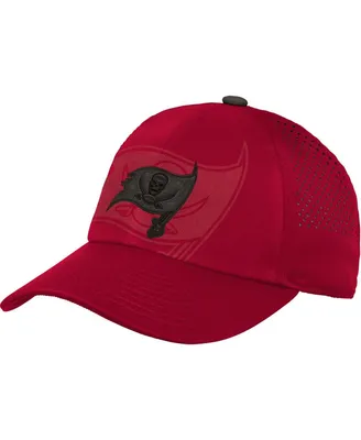 Big Boys and Girls Red Tampa Bay Buccaneers Tailgate Adjustable Hat