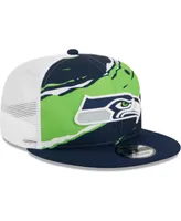 Men's New Era College Navy Seattle Seahawks Tear Trucker 9FIFTY Snapback Hat