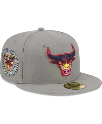 Men's New Era Gray Chicago Bulls Color Pack 59FIFTY Fitted Hat