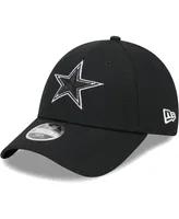 Big Boys and Girls New Era Black Dallas Cowboys Main B-Dub 9FORTY Adjustable Hat