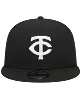 Men's New Era Black Minnesota Twins Trucker 9FIFTY Snapback Hat