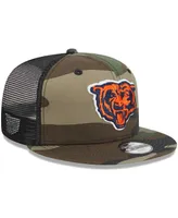 Big Boys and Girls New Era Camo Chicago Bears Alternate Logo Main Trucker 9FIFTY Snapback Hat